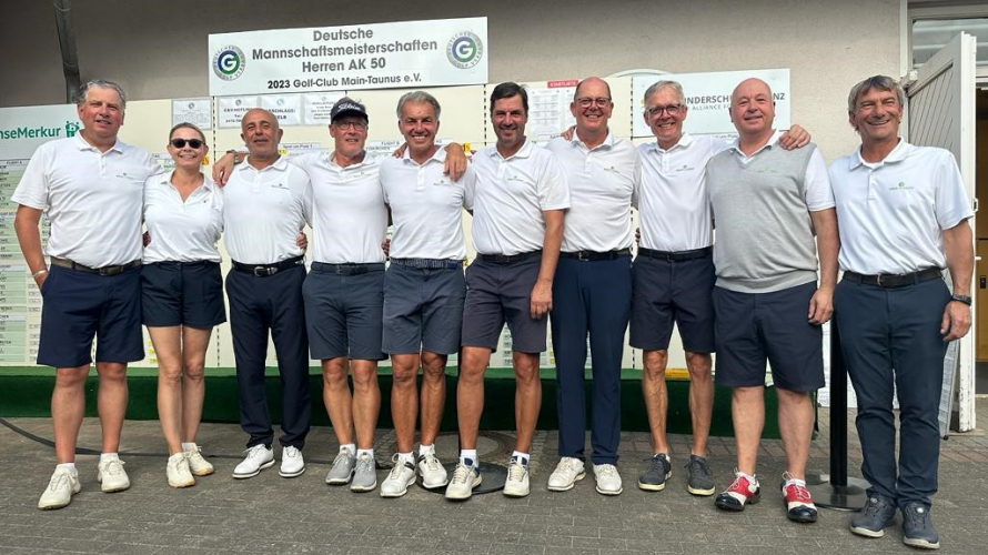 Platz 5 für den GC Sylt bei dem DMM Bundesliga Finale AK50 im GC Main-Taunus
